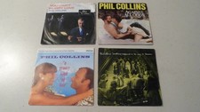 Lot collection de 4 disques vinyles SP 45T de Phil Collins