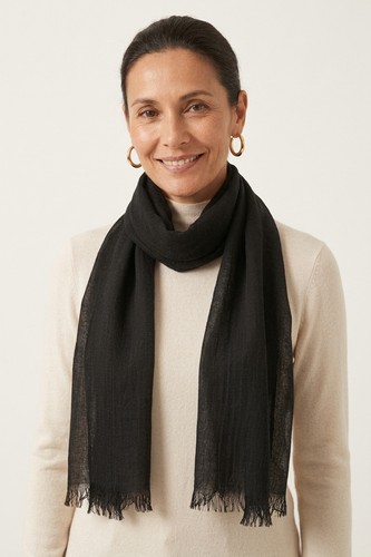 Grand foulard écharpe noir - grand,