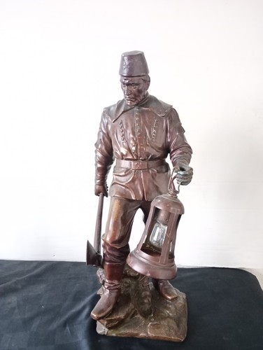 Statue ancienne veilleuse en - statue,