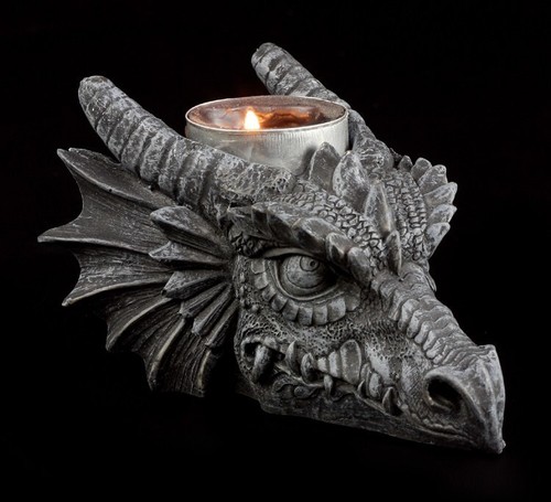 Bougeoir dragon head - dragon,