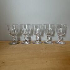 Lot de 5 verres à Pied En Cristal Saint Louis Modèle Caton? 10 Cl Non Signés