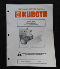 1980s Véritable Kubota B8200 Tracteur 2020 Avant Dozer Lame " Service Pièces