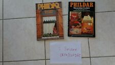 LOT  2 CATALOGUES CROCHET PHILDAR DECORATION ET LOISIRS  N°2 et N°6-vintage!