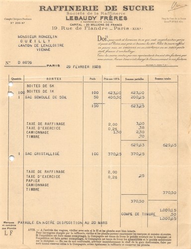1928 raffinerie sucre - raffinerie, de