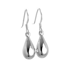Boucles d'Oreilles Pendantes Gouttes en Argent 925/1000