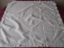 Taie d'oreiller en Lin avec Dentelle et Monogramme