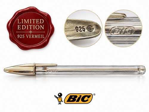 Bic stylo bille argent massif - bic,