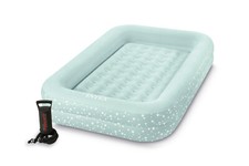 Lit / Matelas Gonflable Enfant + Gonfleur de Voyage Camping  INTEX  Vert