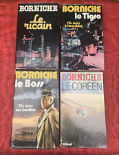 Lot de 4 livres Borniche Le Tigre/Le Ricain/Le Boss/Le Coréen