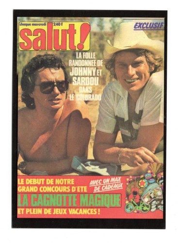 Johnny hallyday carte postale - johnny,