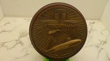 TAPE DE BOUCHE sous-marin LE TRIOMPHANT-signée - BRONZE -MOUTH TAPE SUBMARINE