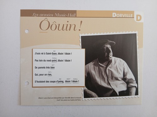 Carte fiche dorville oôuin - ,