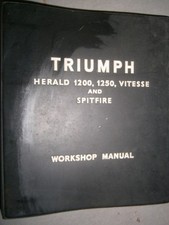 Triumph HERALD 1200 - 1250 - Vitesse - Spitfire : WORKSHOP MANUAL