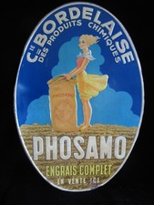 Tole PHOSAMO Cie Bordelaise - Femme agriculteur engrais culture