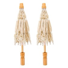  2 Pcs Parapluie Mariage Ombrelle Accessoire De La Mariée Décorations Fête