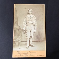 PHOTO 1880 CDV Actor Liverpool Reginald Pearson Thacker Photography