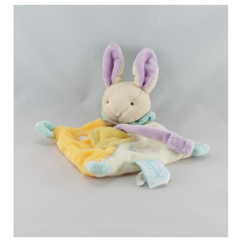 Doudou plat lapin - , jaune