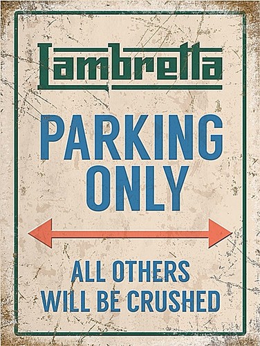 Lambretta parking only toutes - lambretta,