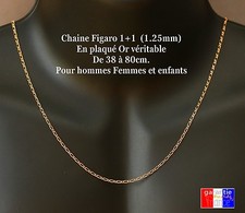 Chaine figaro 2mm neuve en