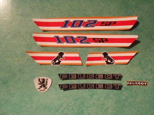 Lot autocollants peugeot 102 - peugeot,