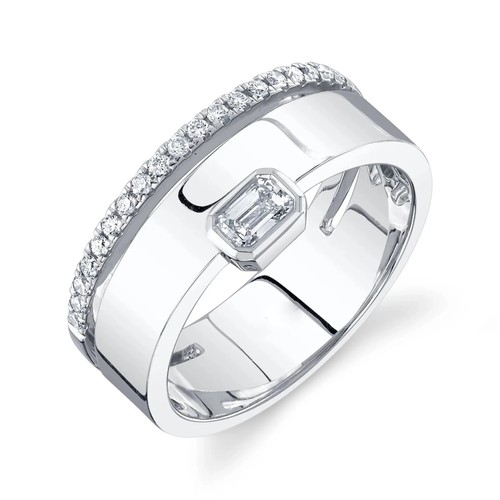 14k blanc émeraude - 14k,