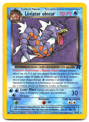 Carte pokémon léviator - pokémon,