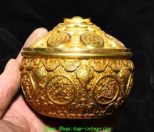 3.6'' Bronze Doré Yuanbao