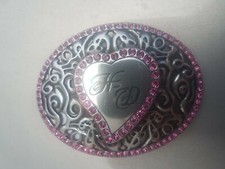 Harley Davidson Belt Buckle PINK Jeweled 