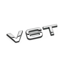 Logo V6T Chrome badge emblème Edition autocollant Arrière Logo Métal