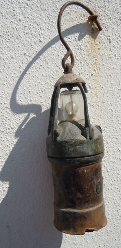 Ancienne lampe mineur - ancienne,