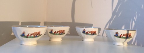 Lot anciens bols décor - anciens,