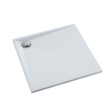 Bac de Douche Helio Stabilsound Plus Verbundduschwanne Blanc Aspect Pierre