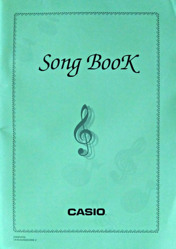 Casio song music - casio, book