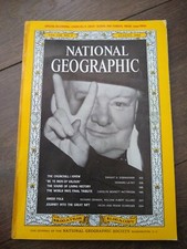 Perfect Birthday Christmas Gift National Geographic AUGUST 1965 CHURCHILL