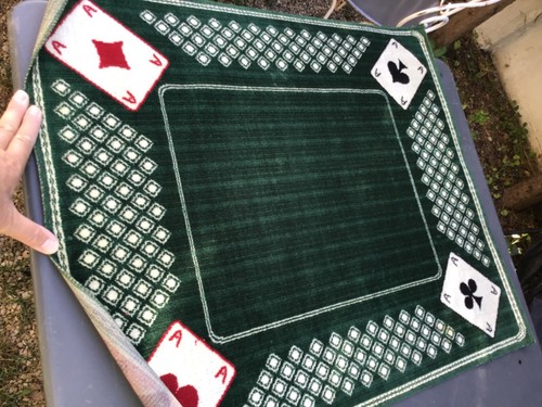 Ancien tapis jeu - de, cartes