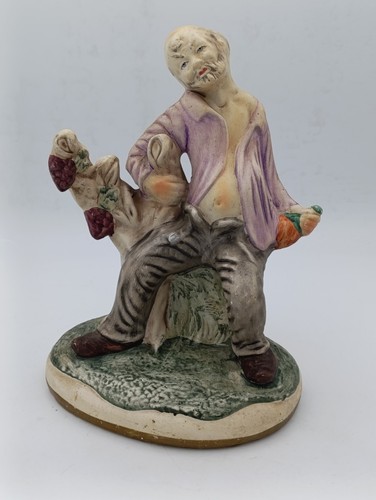 Statuette ancienne plâtre - statuette,