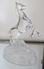 Cheval cabré en cristal Magnifique sujet sculpture déco vintage animalière