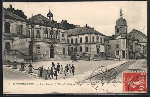 Cpa vaucouleurs place de - vaucouleurs,,