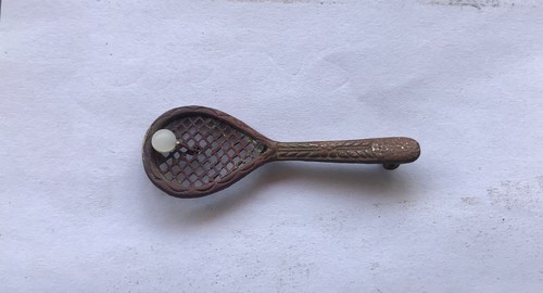 Ancienne broche raquette de - ancienne,