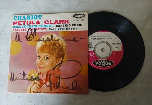 Petula clark dédicacé - ep/-, dédicacé/