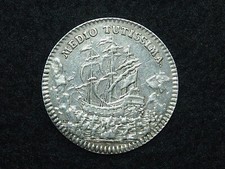 JETON ARGENT LOUIS XV - 1730 - ASSEMBLEE DU CLERGE DE GAULE 31mm