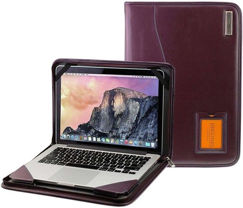 Broonel purple leather case - broonel,