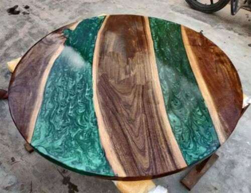 Table basse résine époxy - résine,