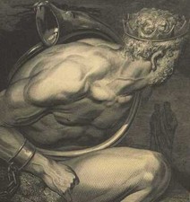 Les géants Nemrod Gustave Doré Hell Enfer Inferno Dante Gravure originale