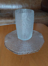 centre de table et vase en verre IVV diamanté