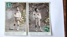 cpa, 2 cpa, jeu d'enfant, diabolo, A.N. Paris éditeur, costume d'enfant