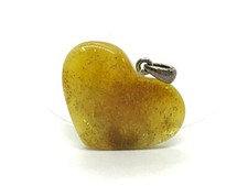 PENDENTIF AMBRE COEUR Love
