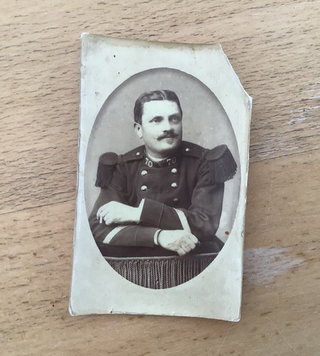 Carte photo soldat - carte,