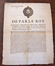 AGEN 1719 affiche  taxation de la commune de LAPERCHE lot et garonne