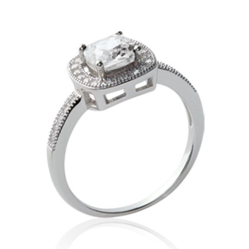 Solitaire femme argent - -,